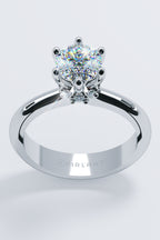 1.16 Carat Frame Stone-Set Diamond Solitaire Ring