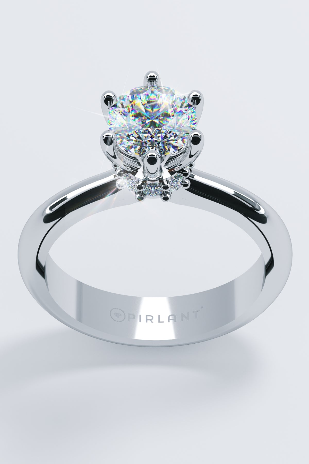 1.16 Carat Frame Stone-Set Diamond Solitaire Ring