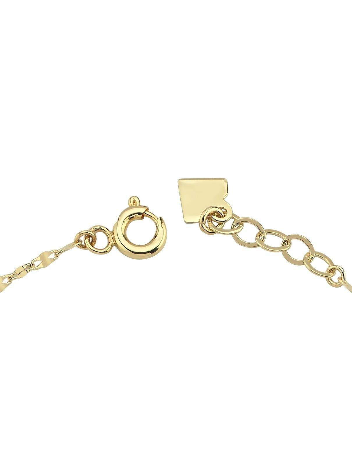 Stone-Set Boomerang Gold Bracelet