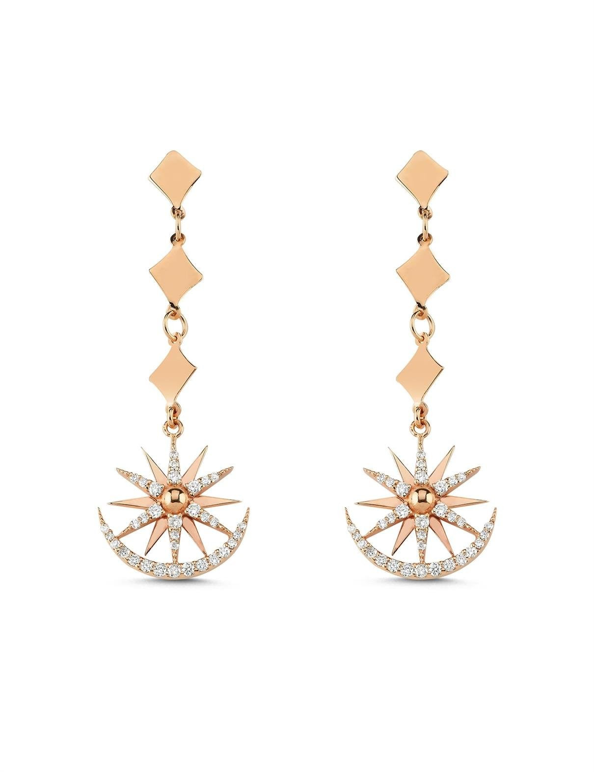 0.44 Carat Diamond Earrings