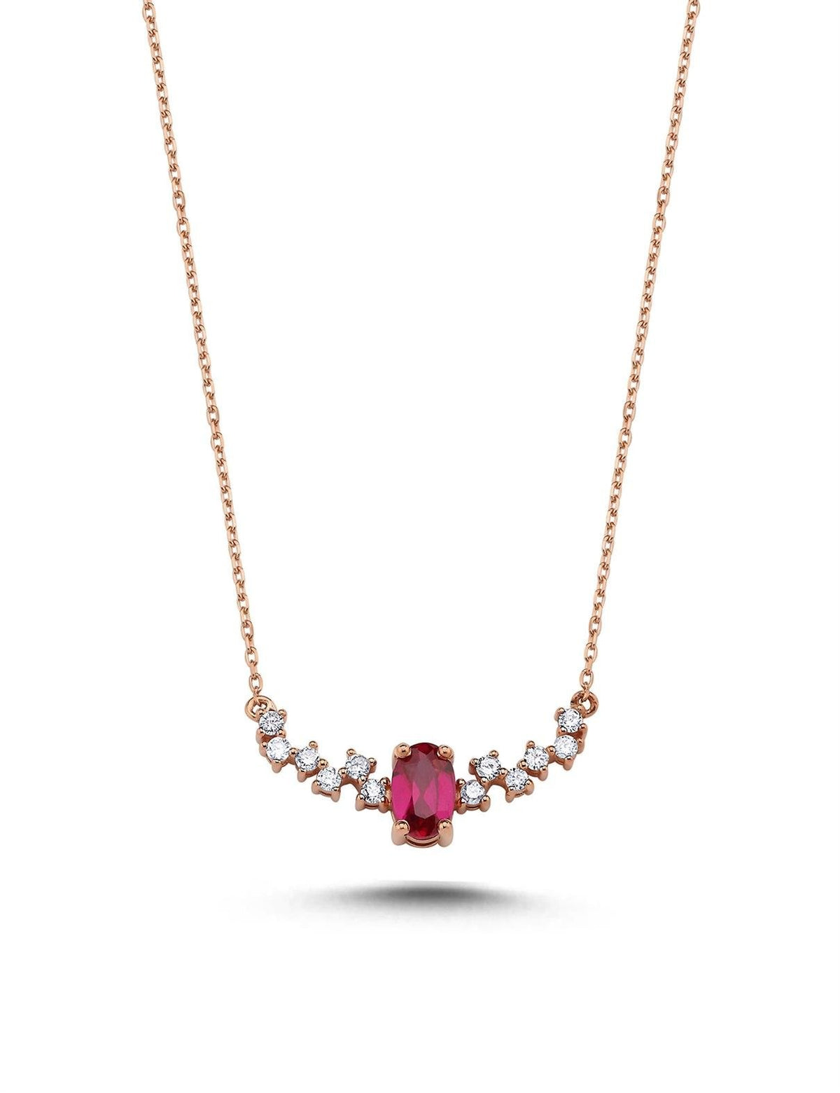 0.64 Carat Diamond Ruby Necklace Main image
