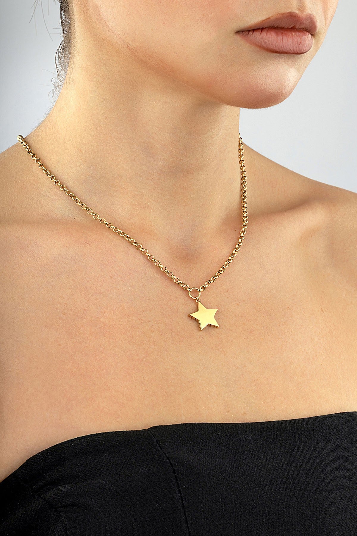 14K Star Gold Necklace