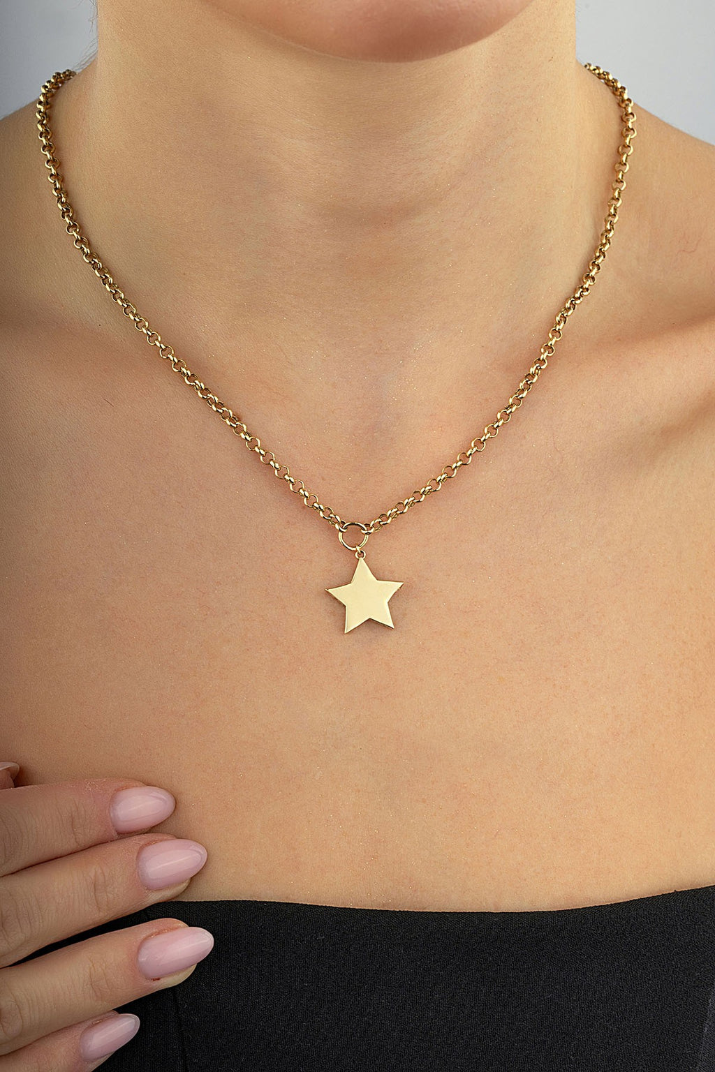 14K Star Gold Necklace