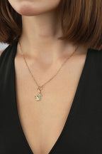 14K Squirrel Motif Gold Necklace