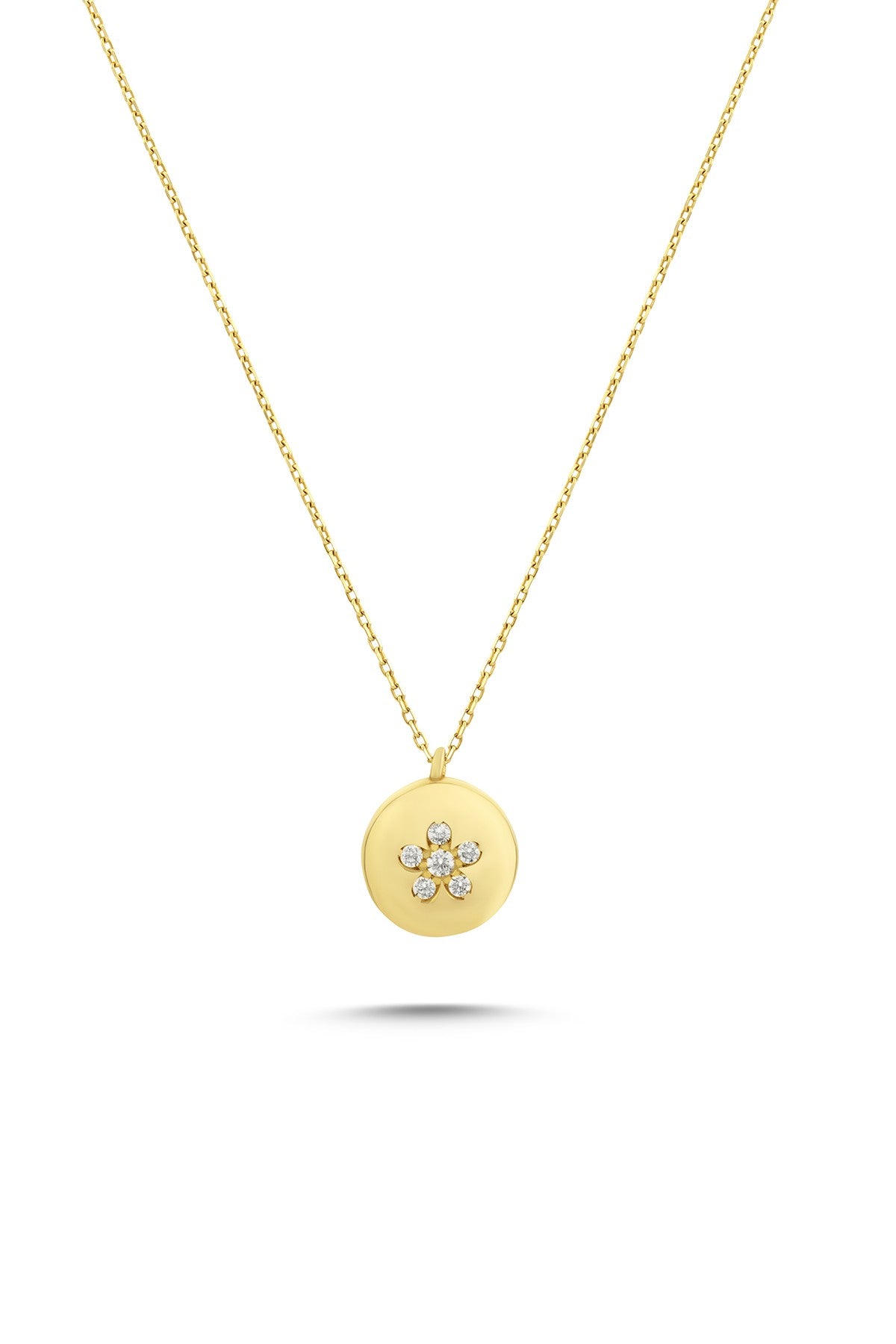 14K Stone-Set Gold Necklace Main image
