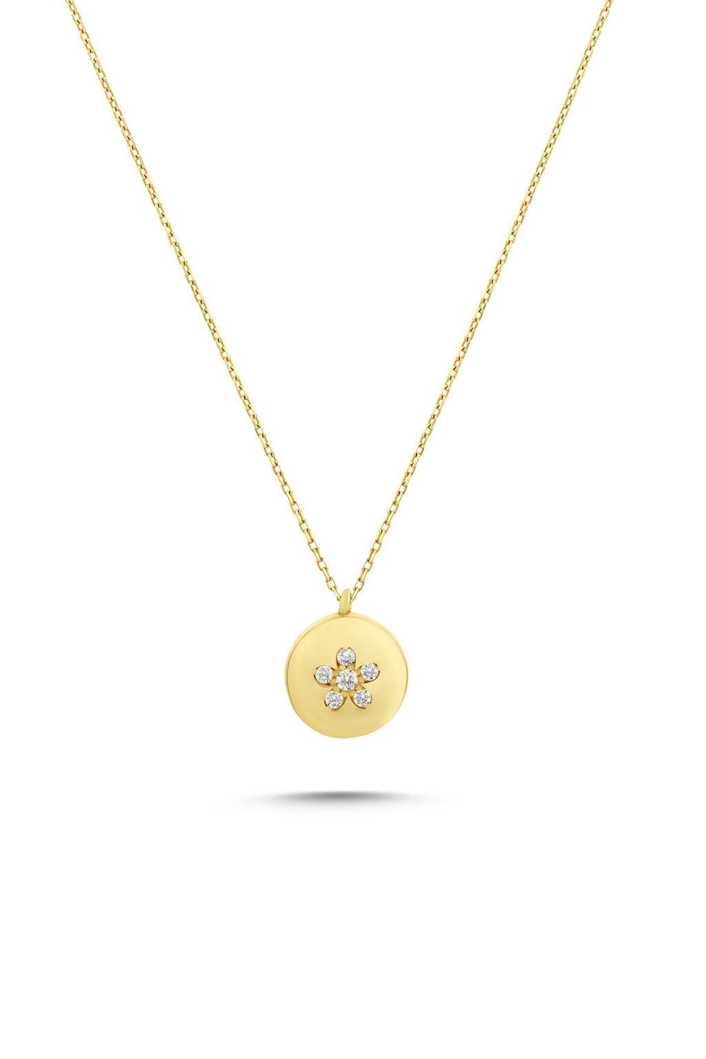 14K Stone-Set Gold Necklace