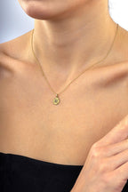 14K Sun Motif Gold Necklace