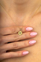 14K Sun Motif Gold Necklace