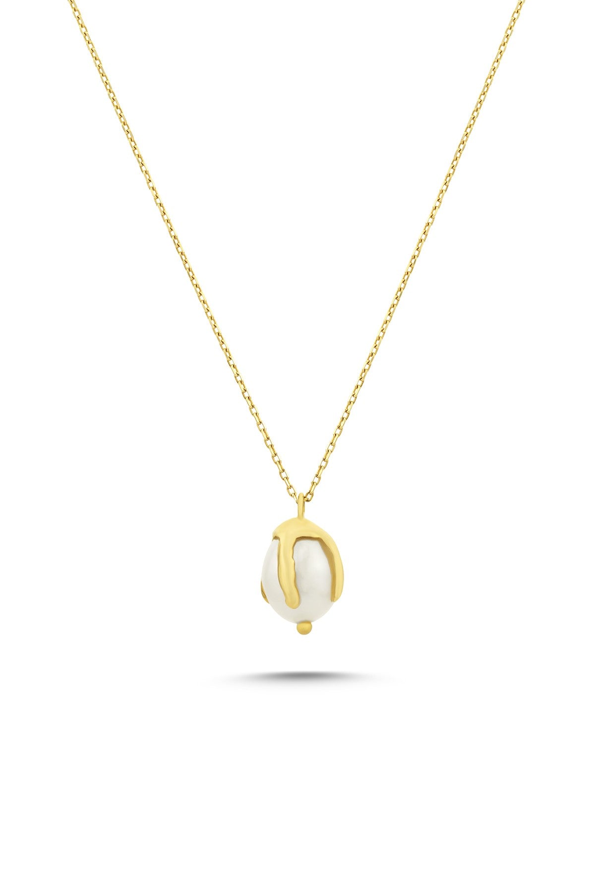 14K Pearl Gold Necklace