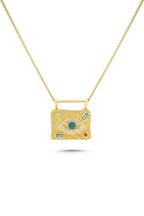 14K Stone-Set Gold Necklace