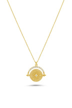 14K Stone-Set Gold Necklace