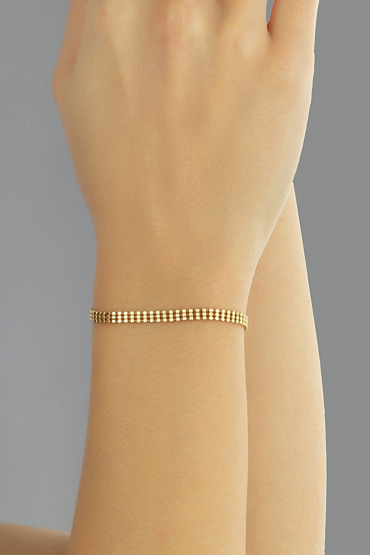 14K Pattern Gold Bracelet Main image