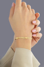 14K Butterfly Motif Mesh Gold Bracelet