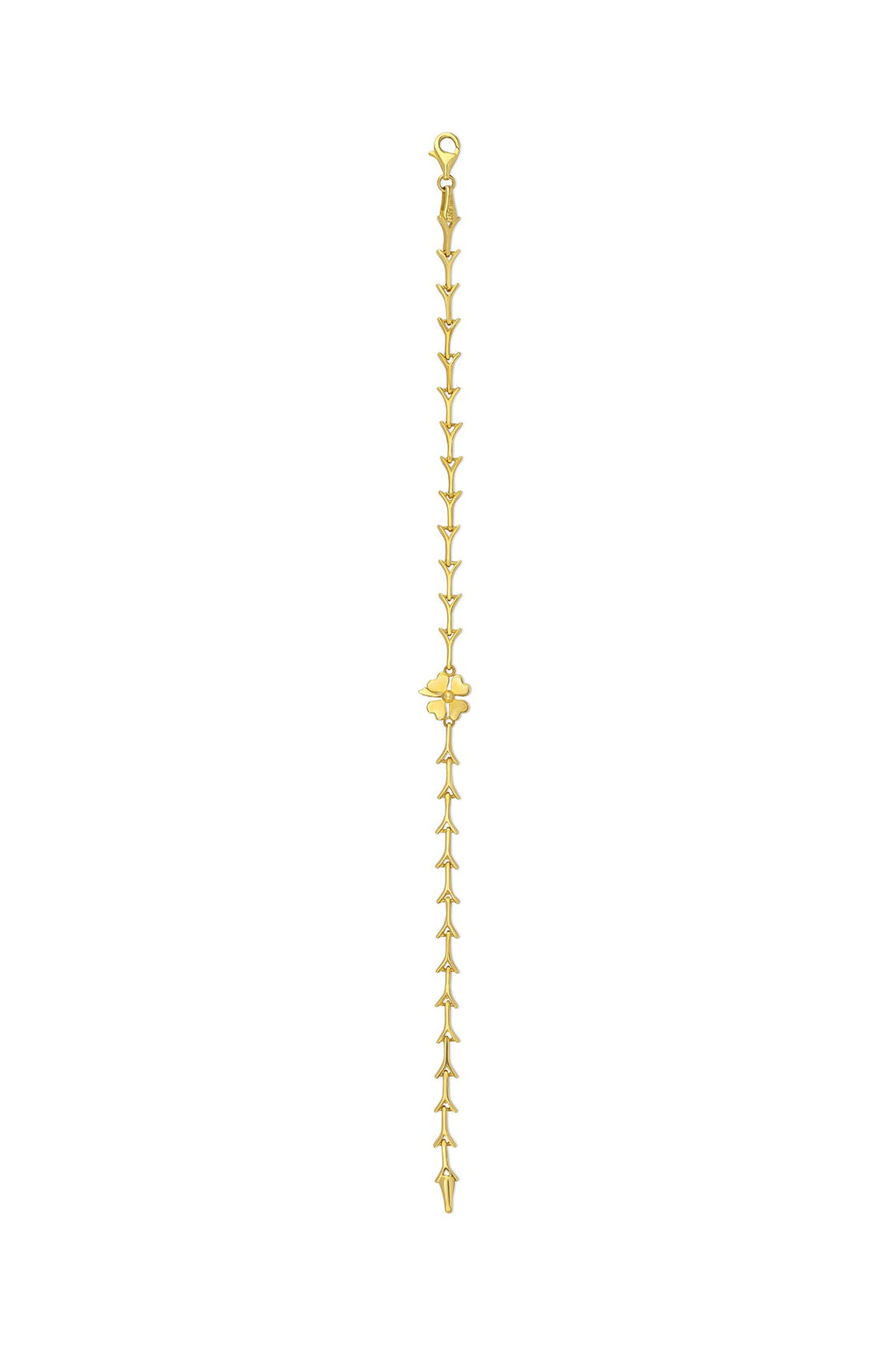 14K Clover Modern Gold Bracelet