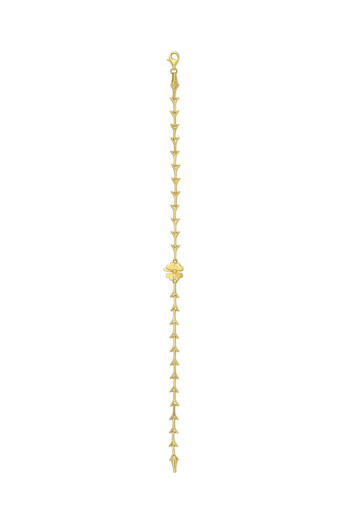 14K Clover Modern Gold Bracelet
