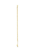 14K Modern Round Square Stone-Set Gold Bracelet