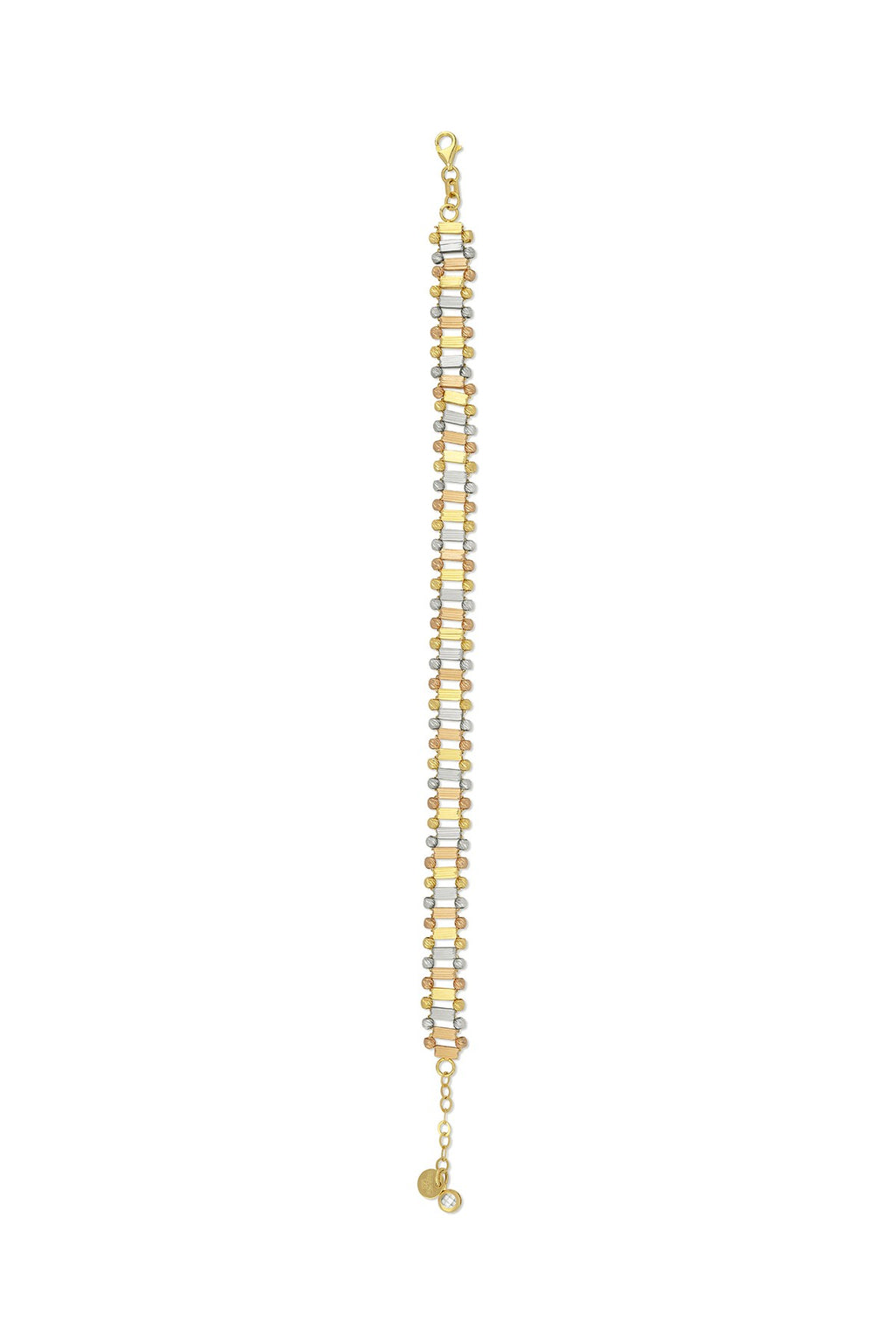 Modern Rose Silver Gold Bracelet