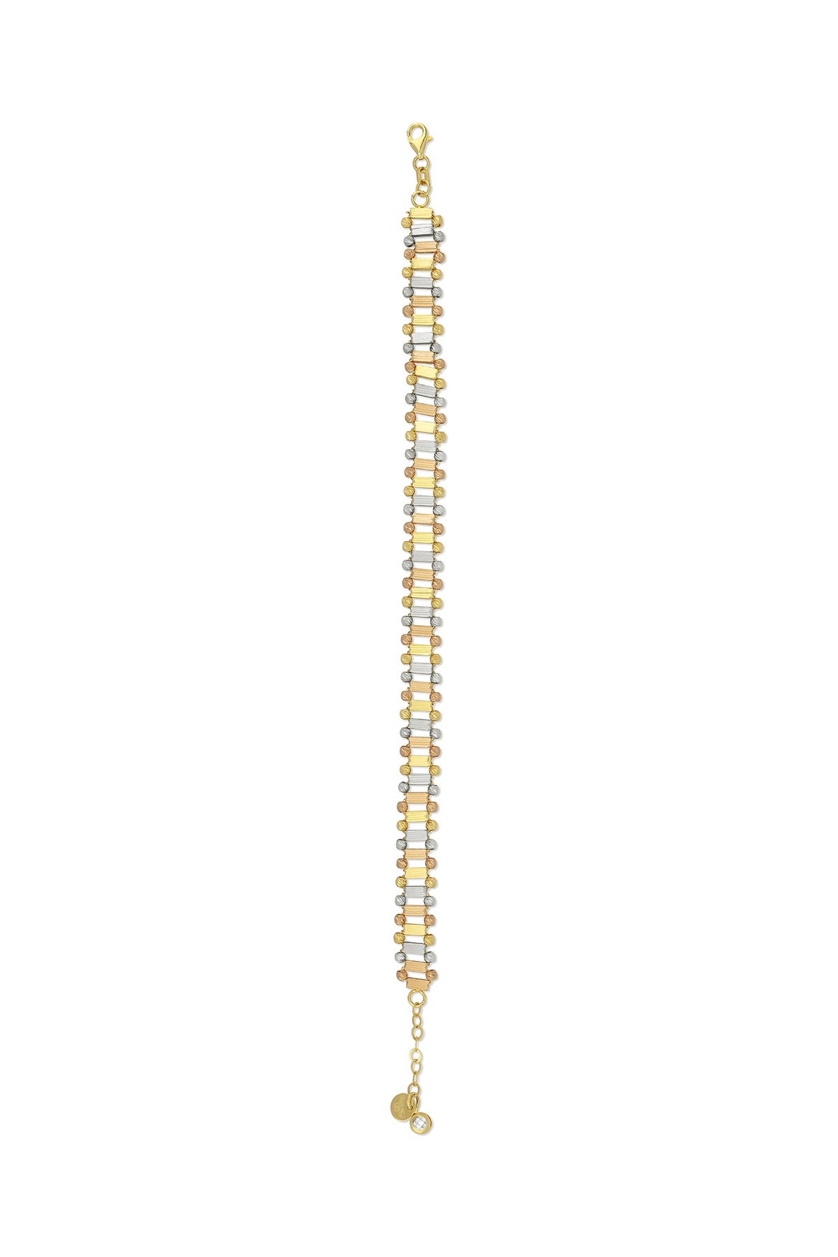 Modern Rose Silver Gold Bracelet
