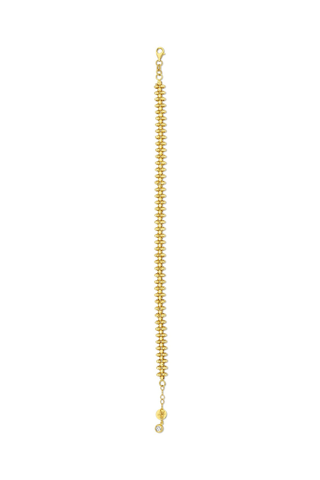 14K Bead Chain Gold Bracelet