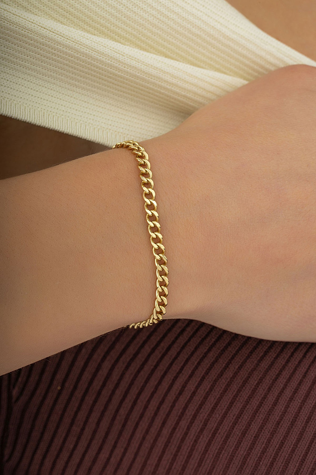 14K Chain Gold Bracelet