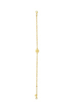 14K Plain Floral Gold Bracelet
