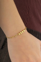 14K Gold 4 Beaded Bracelet