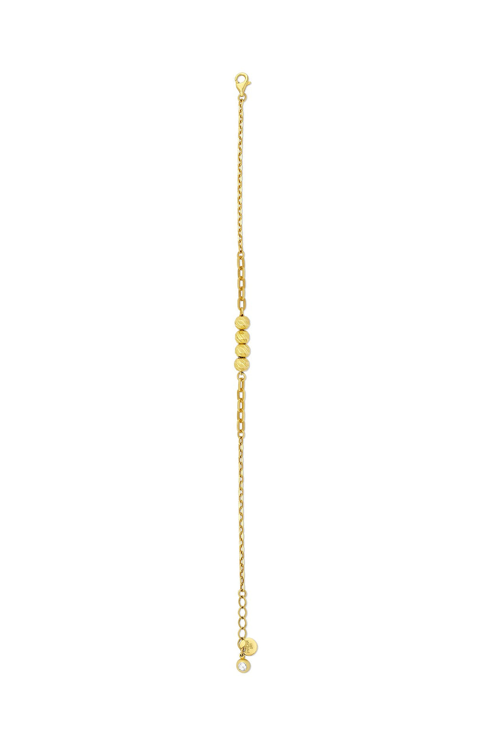 14K Gold 4 Beaded Bracelet