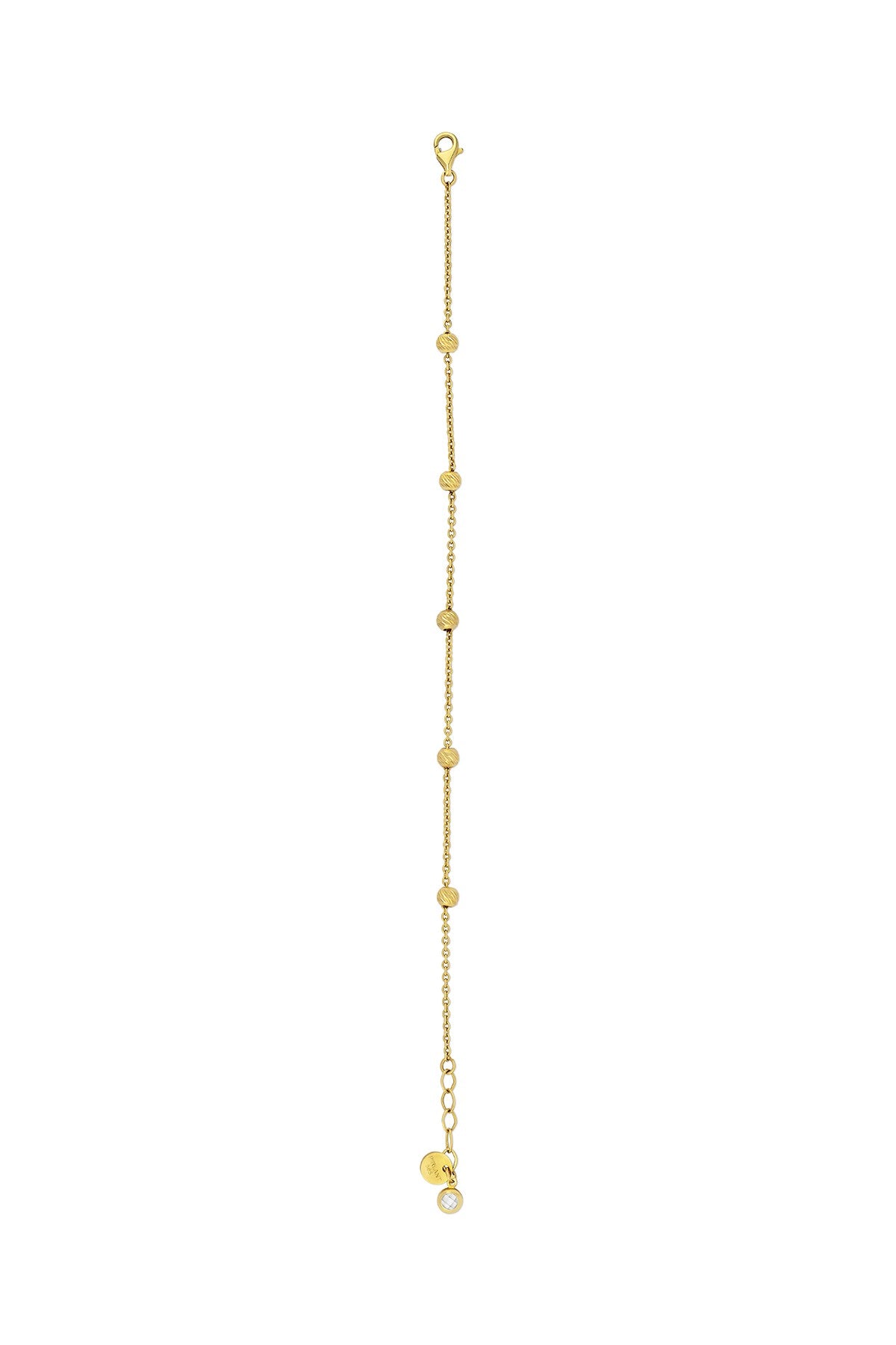 14K Everyday Beaded Gold Bracelet