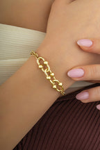 14K 3 Linked Gold Bracelet