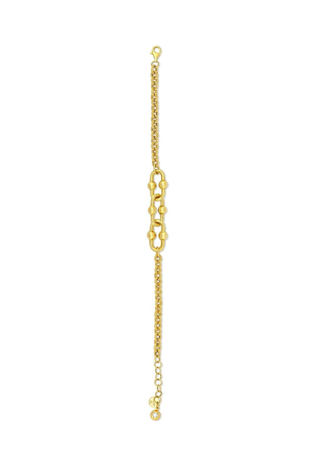 14K 3 Linked Gold Bracelet