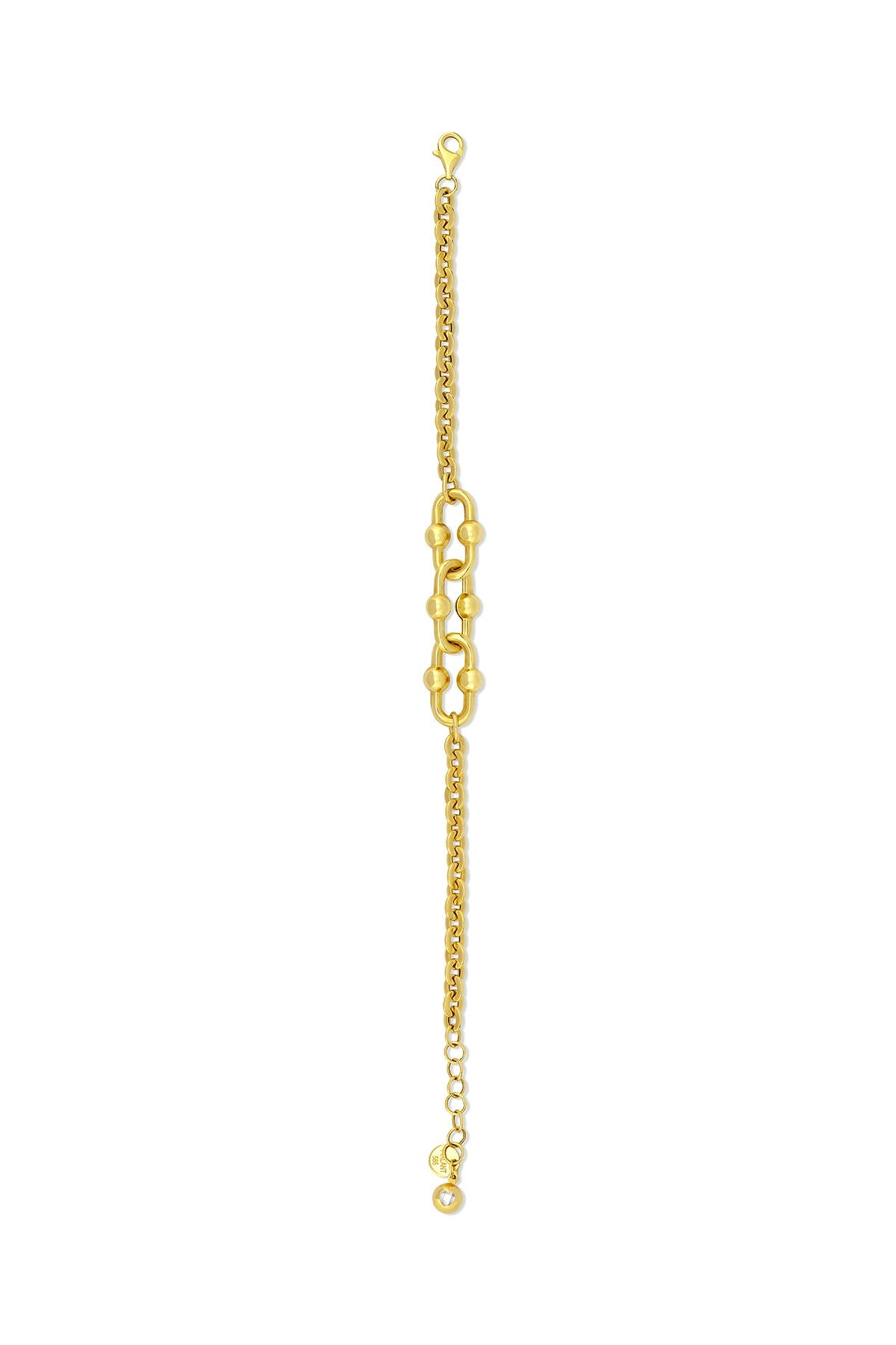 14K 3 Linked Gold Bracelet