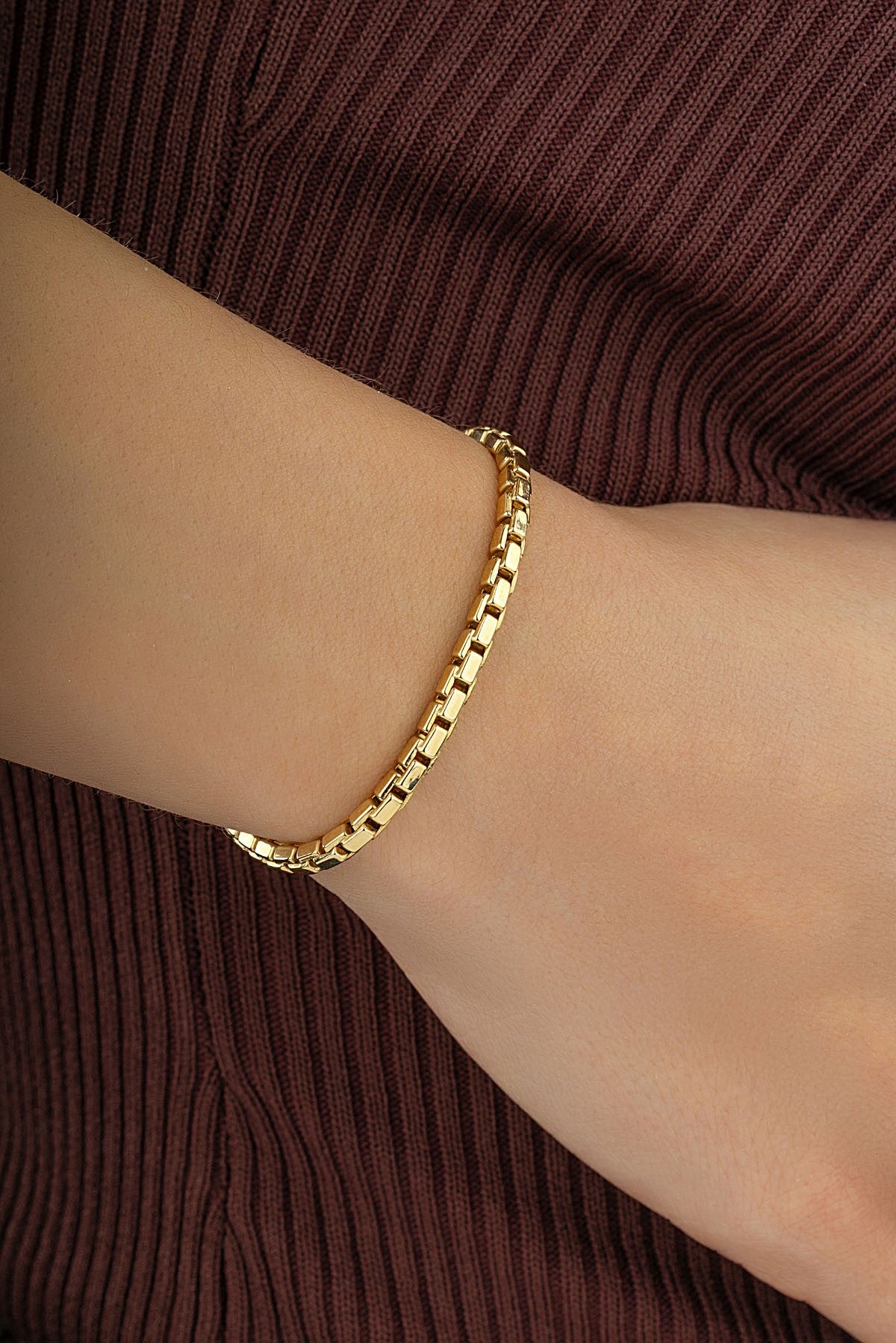 14K Elegant Chain Gold Bracelet