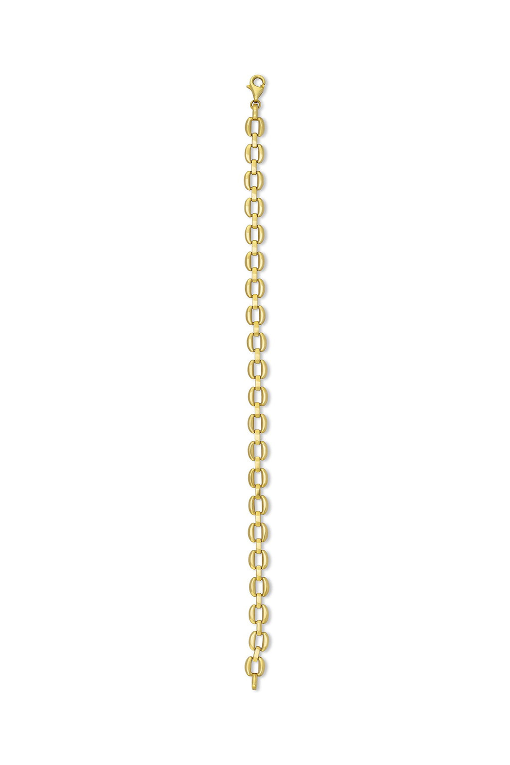 14K Wide Chain Gold Bracelet