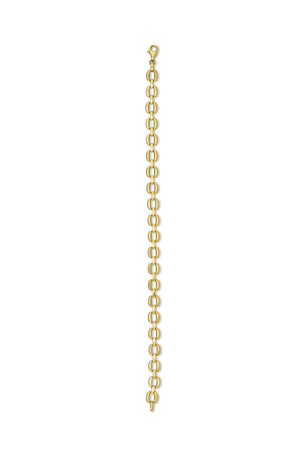 14K Wide Chain Gold Bracelet