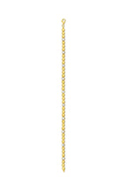 14K Beaded Stone-Set Chain Bracelet