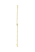 14K Beaded Evil Eye Gold Bracelet