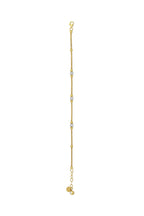 14K Beaded Chain Gold Bracelet