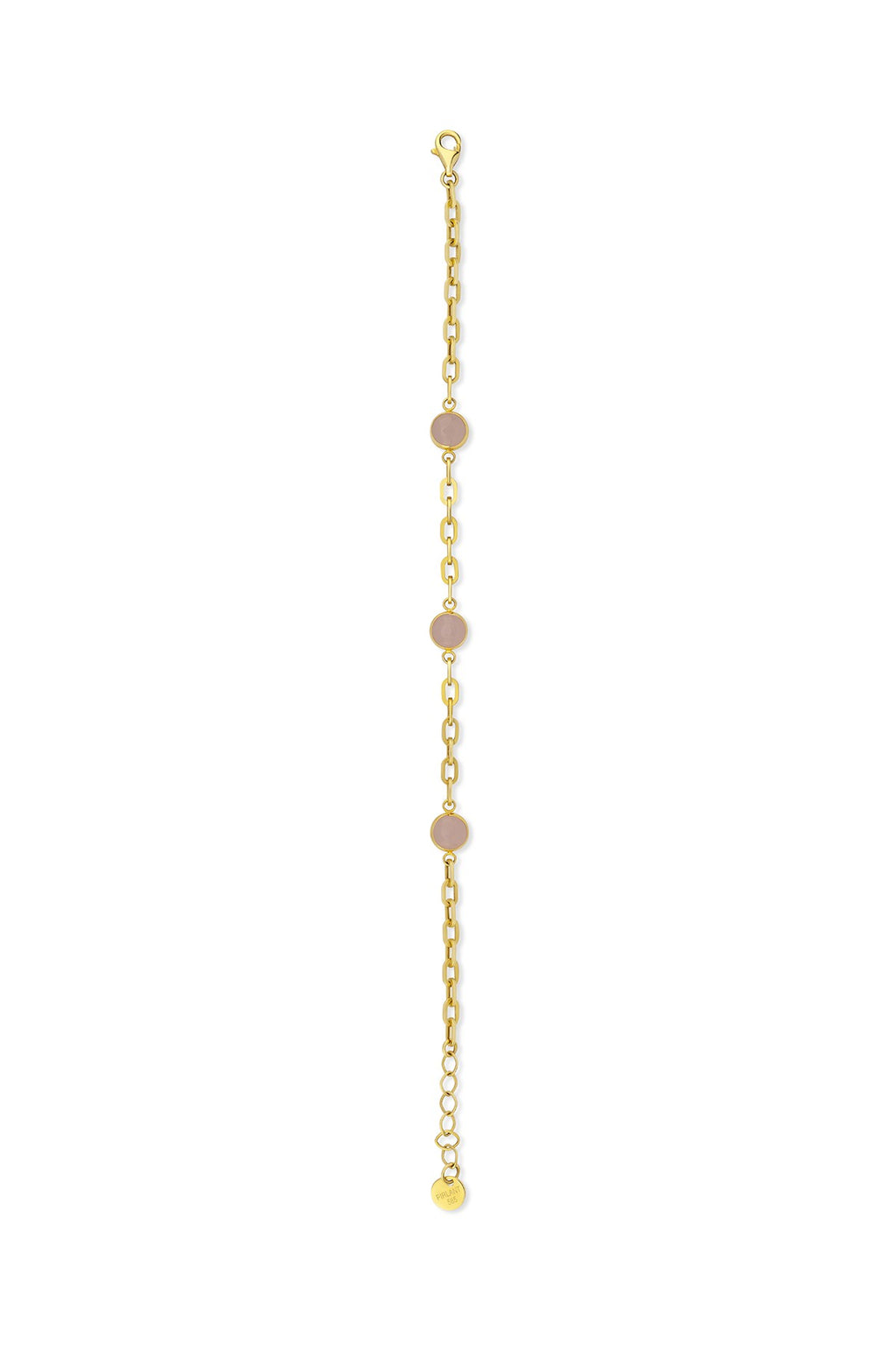 14K Soft Pink Chain Gold Bracelet