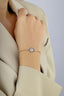 14K Stone-Set Evil Eye Gold Bracelet