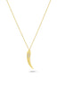 14K Ivory Motif Stone-Set Gold Necklace