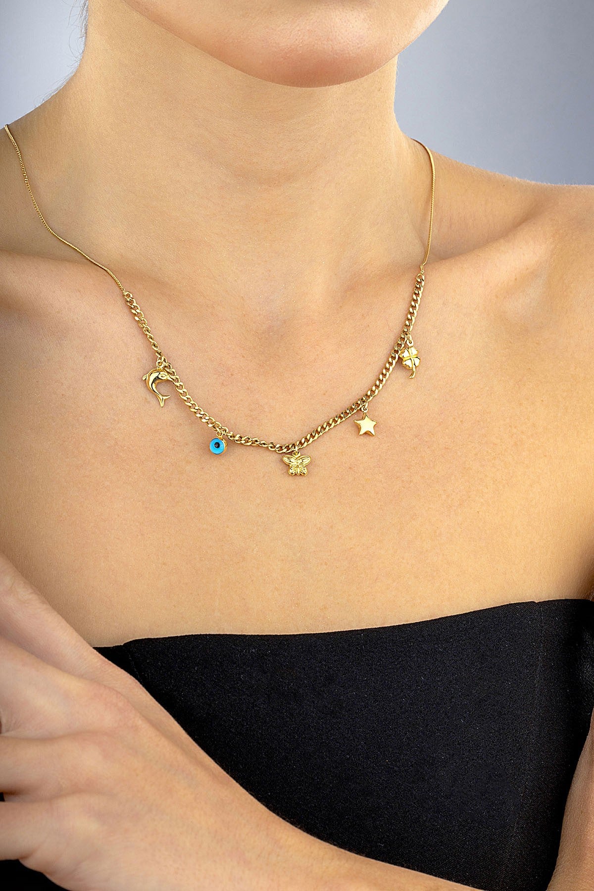 14K Motif Gold Necklace