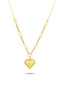 14K Heart Gold Necklace