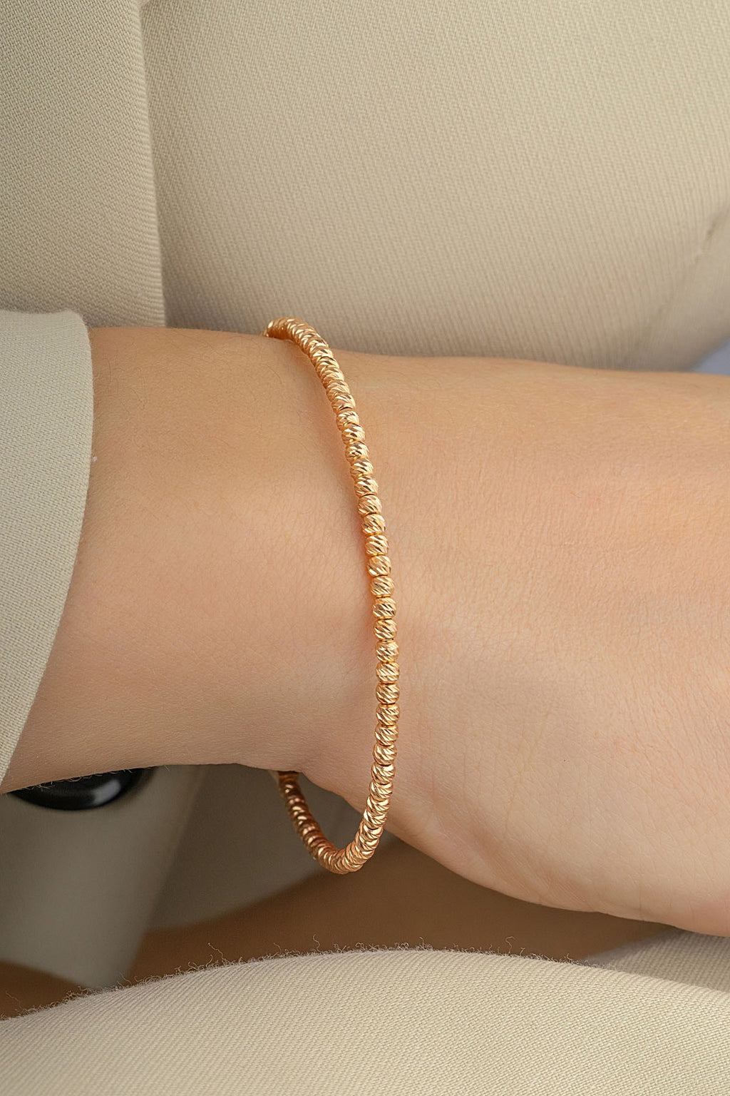 14K Rose Gold Bangle