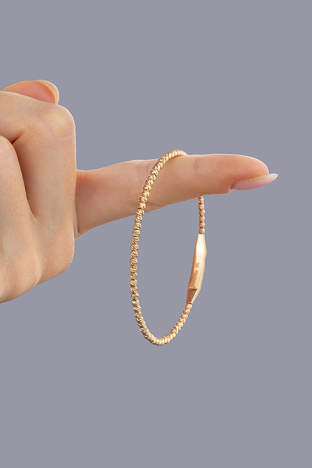 14K Rose Gold Bangle