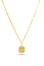 14K Snowflake Gold Necklace