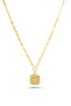 14K Snowflake Gold Necklace
