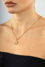 14K Snowflake Gold Necklace