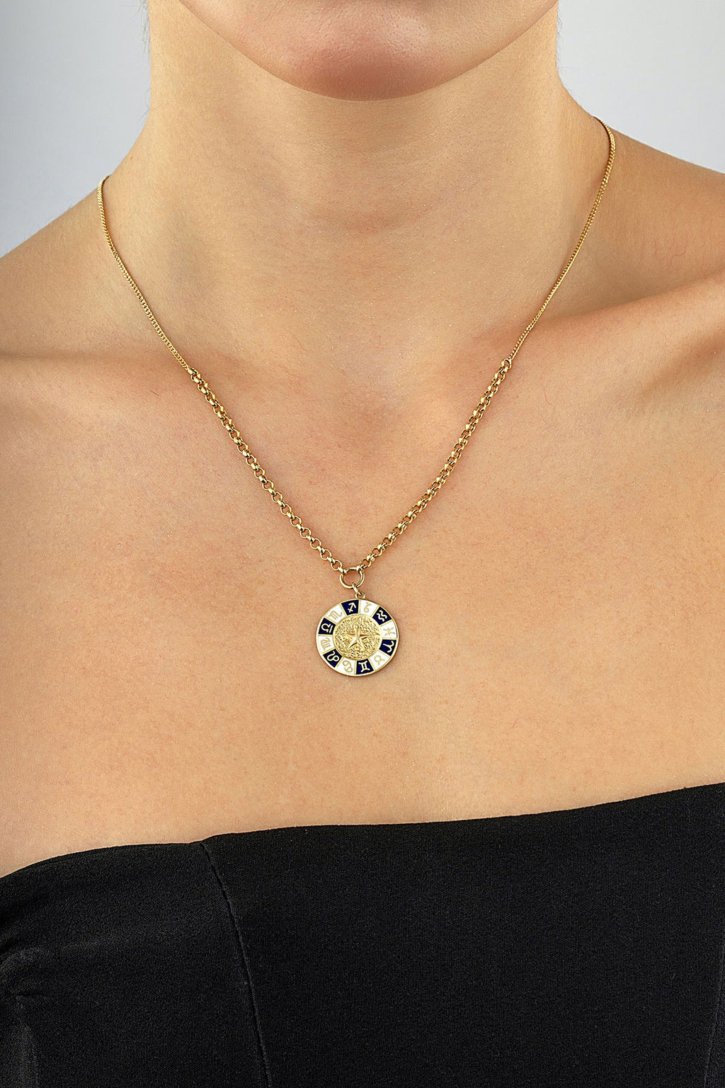14K Zodiac Gold Necklace