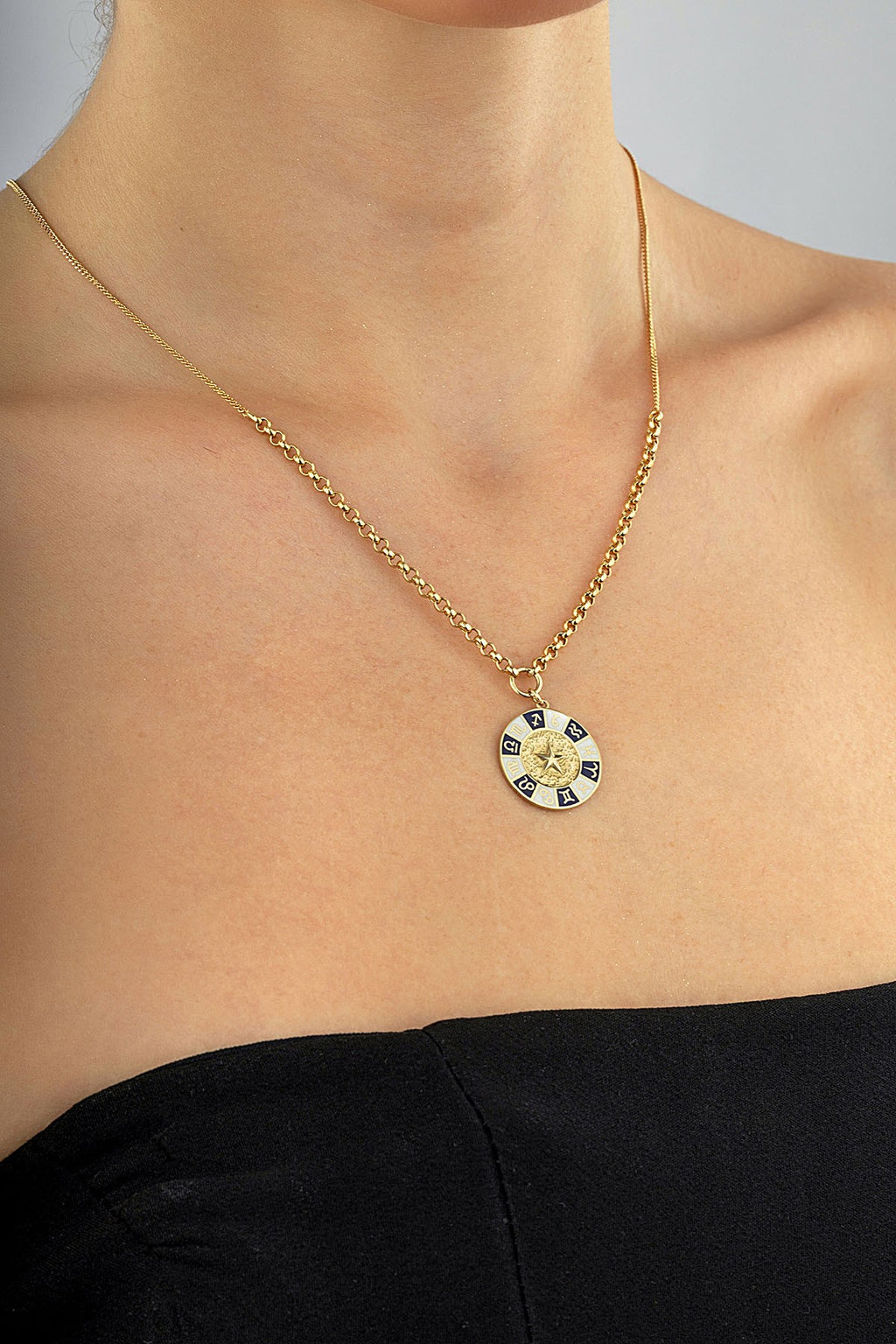 14K Zodiac Gold Necklace