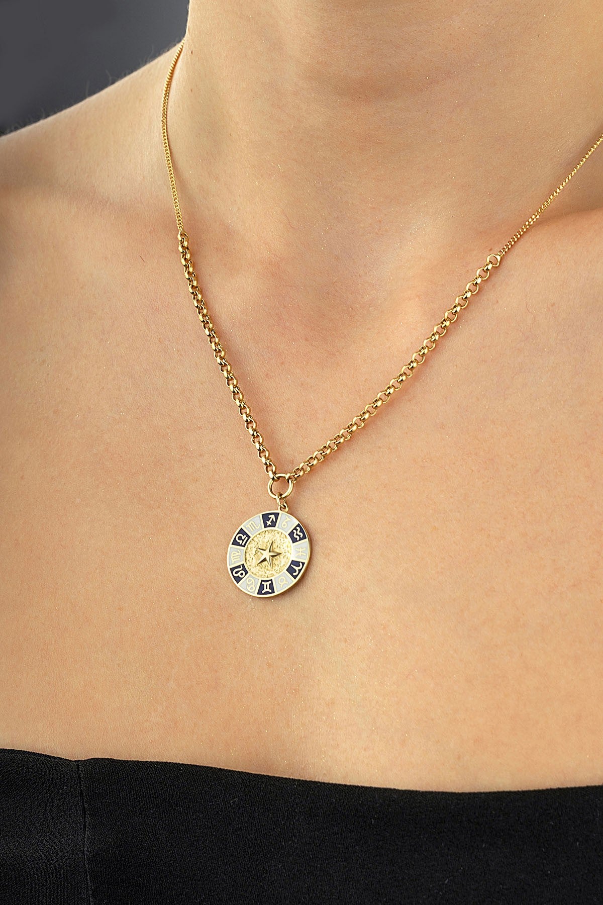 14K Zodiac Gold Necklace